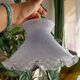 Vintage worked glass lampshade
