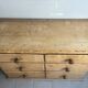 Vintage solid pine English trade counter furniture