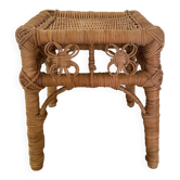 Tabouret en rotin peacock