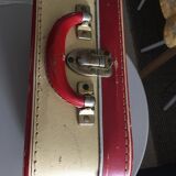 Authentic cardboard suitcase from the 60s