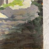 Huile sur panneau vintage