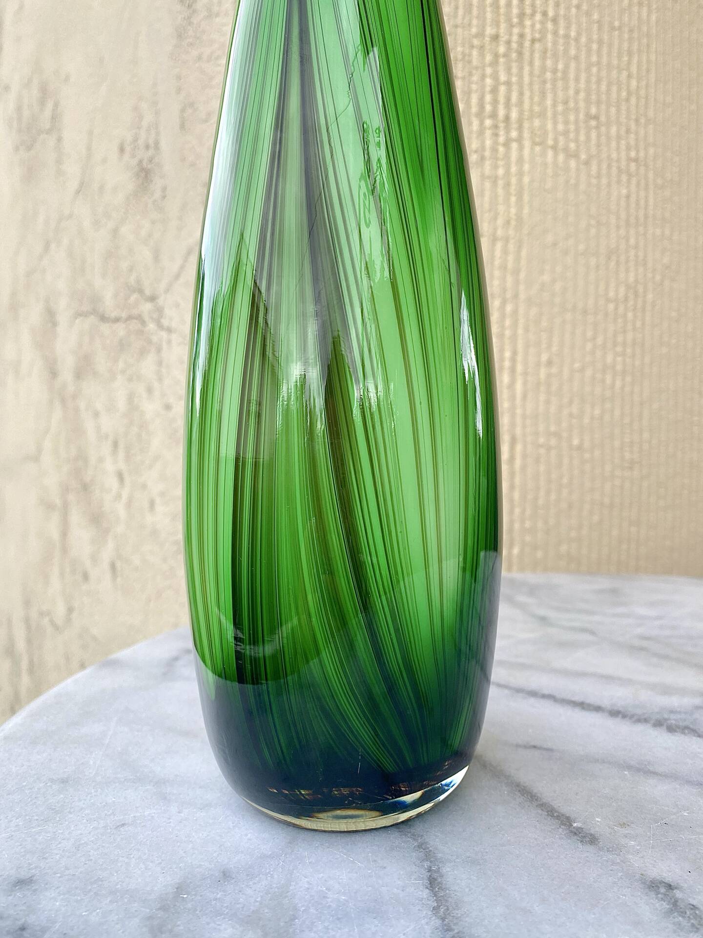 Large blown glass vase Murano Missoni