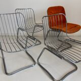 Rinaldi Gastone chairs in chrome