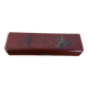 Pen tray in lacquered wood burgundy color Chinese decoration