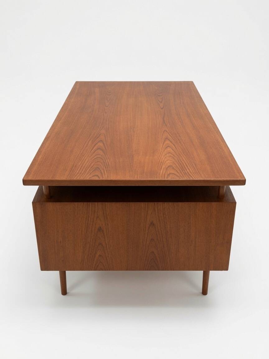 1960s Danish Teak Executive Desk