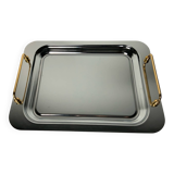Metal and brass tray