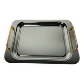 Metal and brass tray
