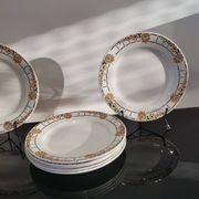 Series of 6 Saint Amand flat plates Ceranord France