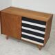 U-458 Sideboard Cabinet by Jiri Jiroutek for Interier Praha black and white 1960