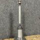 Lamp base in brushed metal and silver metal from the 1930s-1940s