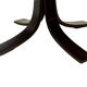 Vintage round coffee table in rosewood veneer, 60s design