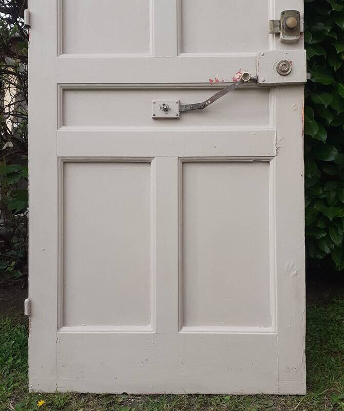 Old exterior entrance door solid H225xW86cm solid wood