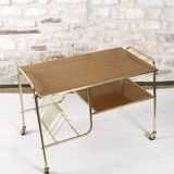 Vintage vinyl holder trolley