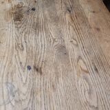 Old rustic bistro table in old solid oak -1m
