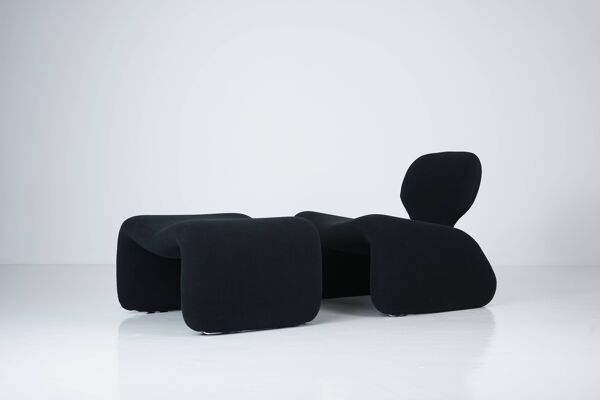 Fauteuil et repose-pieds Djinn par Olivier Mourgue pour Airborne