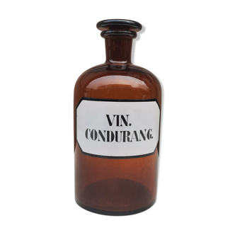 Bouteille d'apothicaire, VIN. CONDURANG., Allemagne 1930