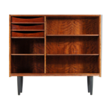 Library in rosewood book unit wall cabinet