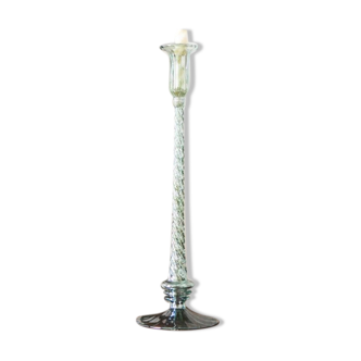 Handcrafted candle holder recycled glass, giverny