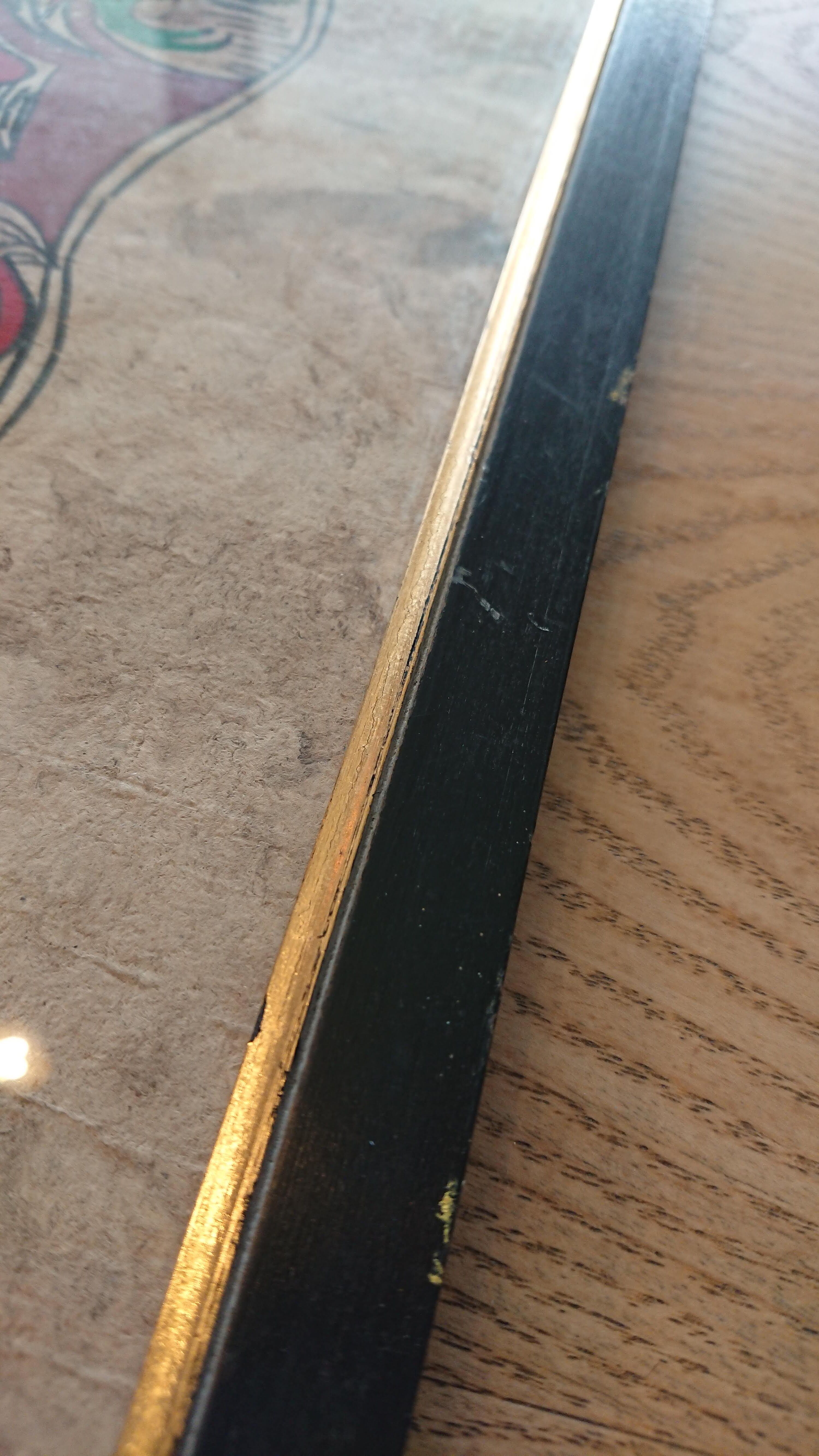 Painting on paper of Amate birds and flowers