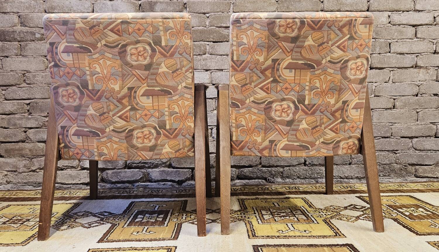 Pair of vintage Danish armchairs from the 1970s