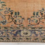 6x9 Peach & Navy Blue Classic Turkish Rug, 180x275Cm