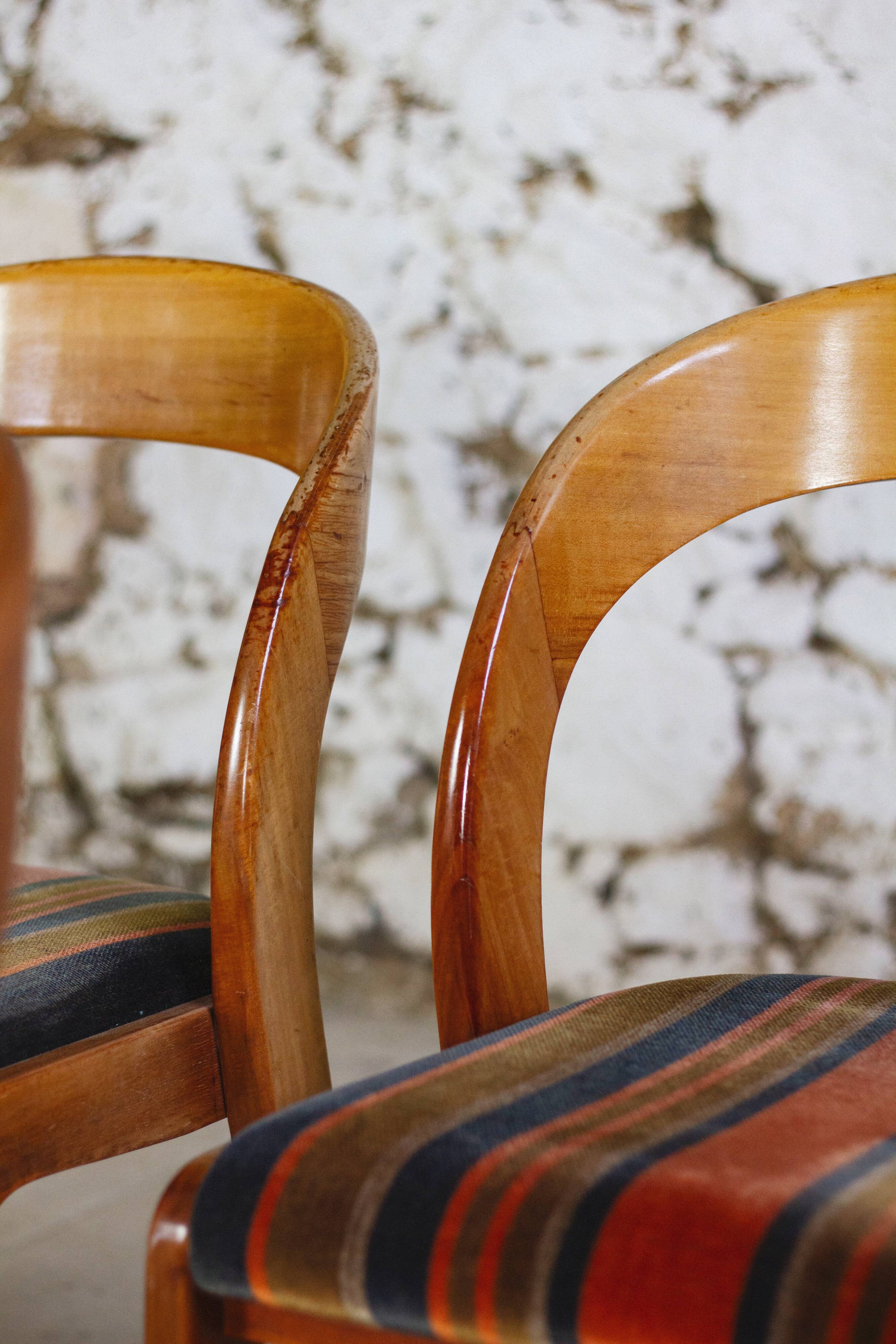 4 Gondola chairs by Baumann, 1960