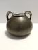 High-Quality Art Deco Burnished Silvered Brass Vase, Italy