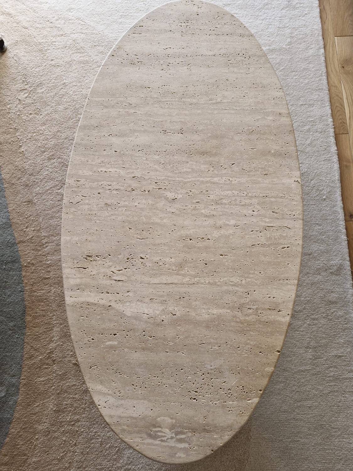 Beige travertine coffee table avenue