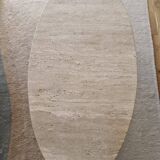 Beige travertine coffee table avenue