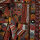 Hand woven flat woven Iraqi artisan rug.