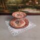 Silent display or servant Henriot Quimper model pink basket