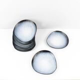 Marcel Guillot - Set of 12 ceramic plates