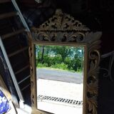 Giltwood mirror, Napoleon III period, 121x78 cm