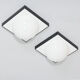 Paire d’appliques murales en acrylique italiennes extra large Space Age