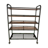 Industrial shelf on roulette