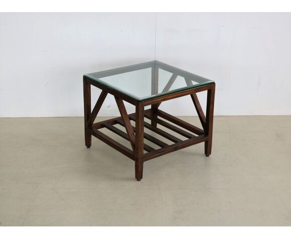 Danish Wooden Coffee Table With Glass Top Selency Danish Wooden Coffee Table With Glass, Glass Top Coffee Tables Perth Wa