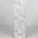 Vase en porcelaine blanc mat à relief style Op Art, Martin Freyer, Rosenthal Allemagne, années 1960