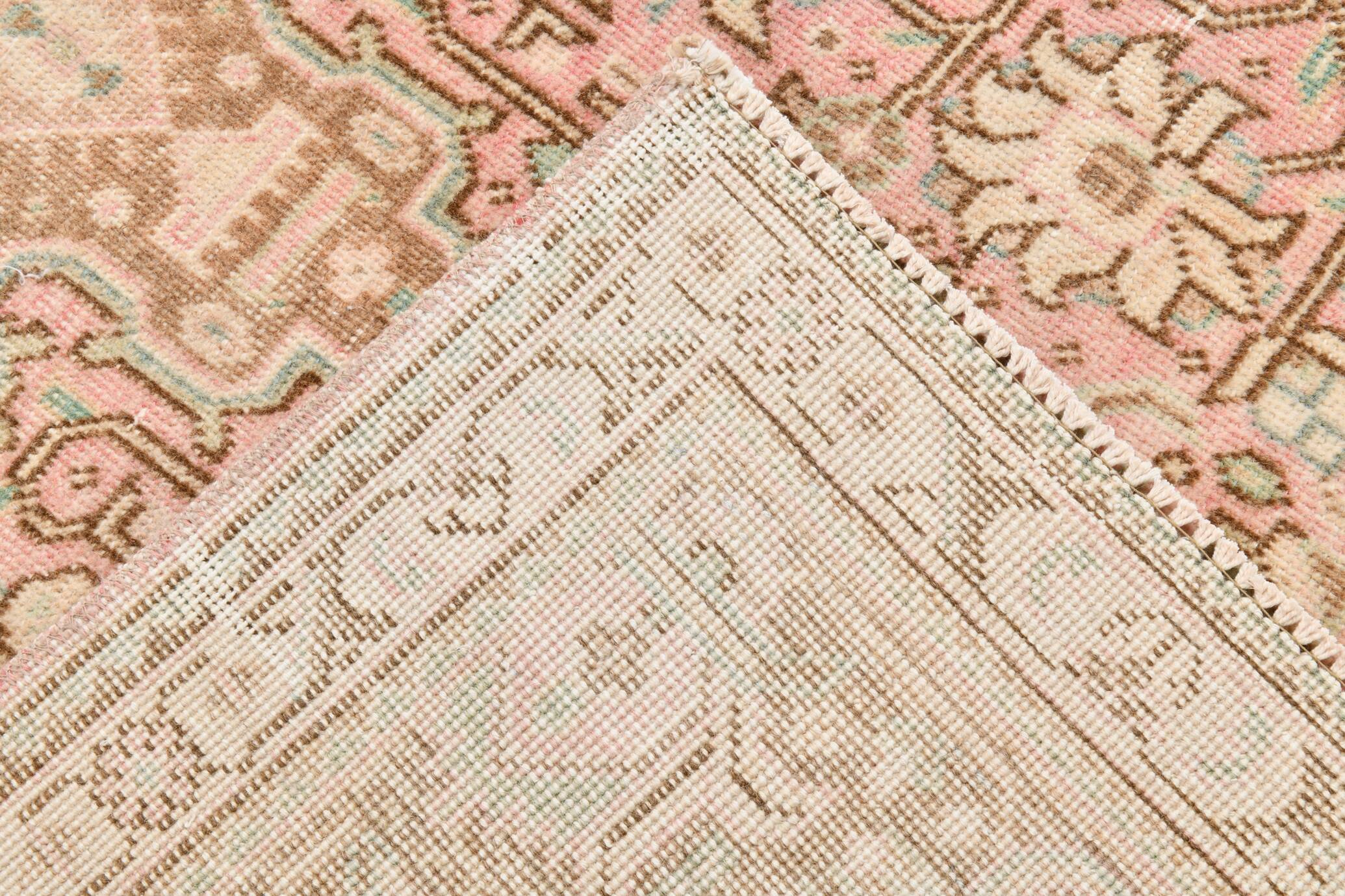 6x9 dusty pink wool persian rug 287x192cm