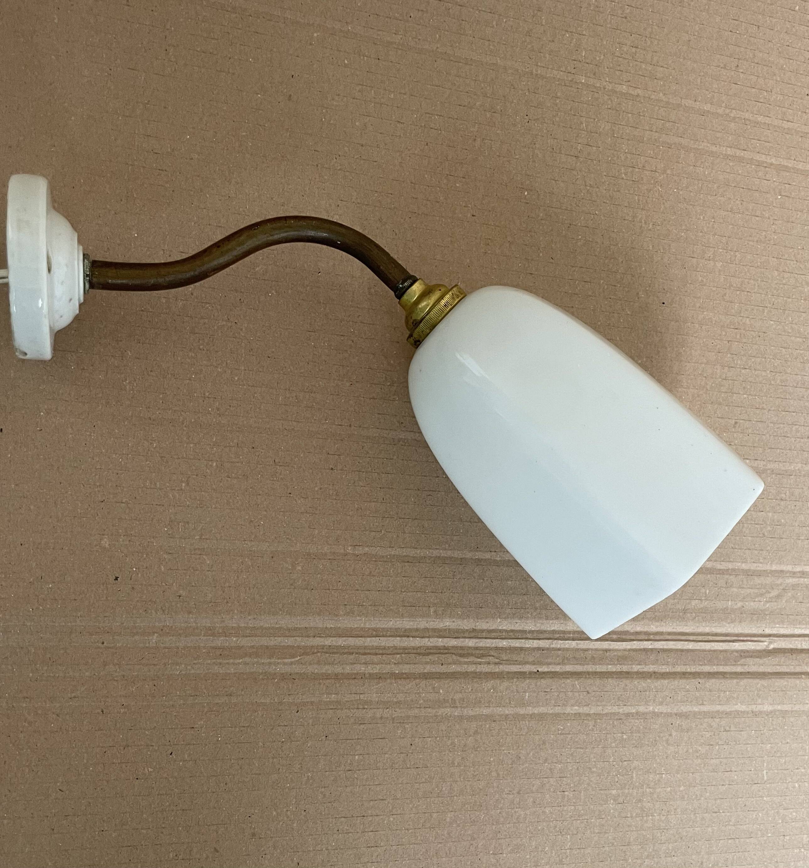 Antique Art Deco swan neck wall light