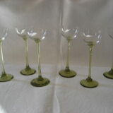 6 verres à liqueur sur pied Ouraline