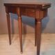 Table demi lune en acajou