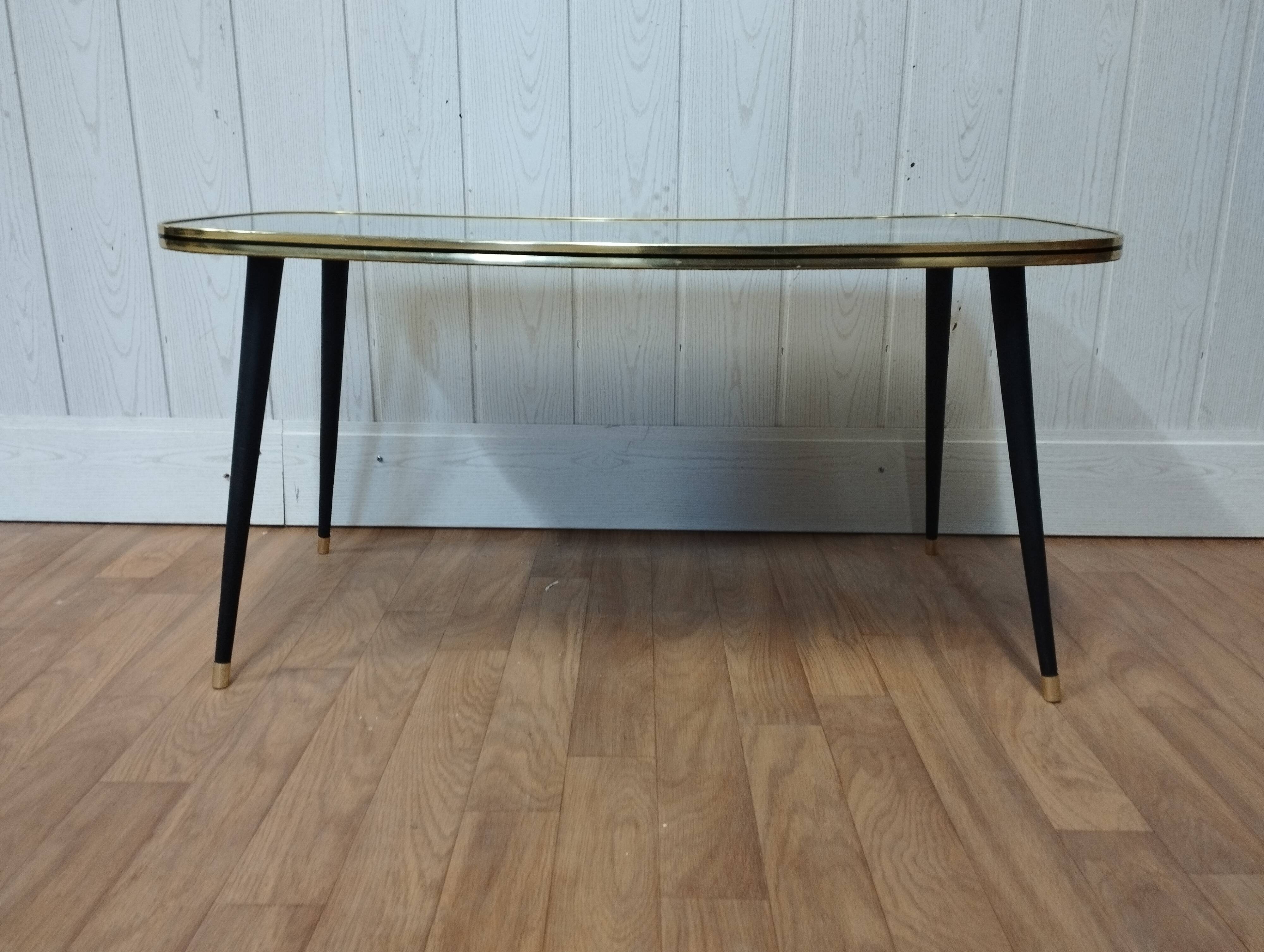 Vintage coffee table legs compass