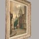 Tableau ancien huile Montmartre 1900