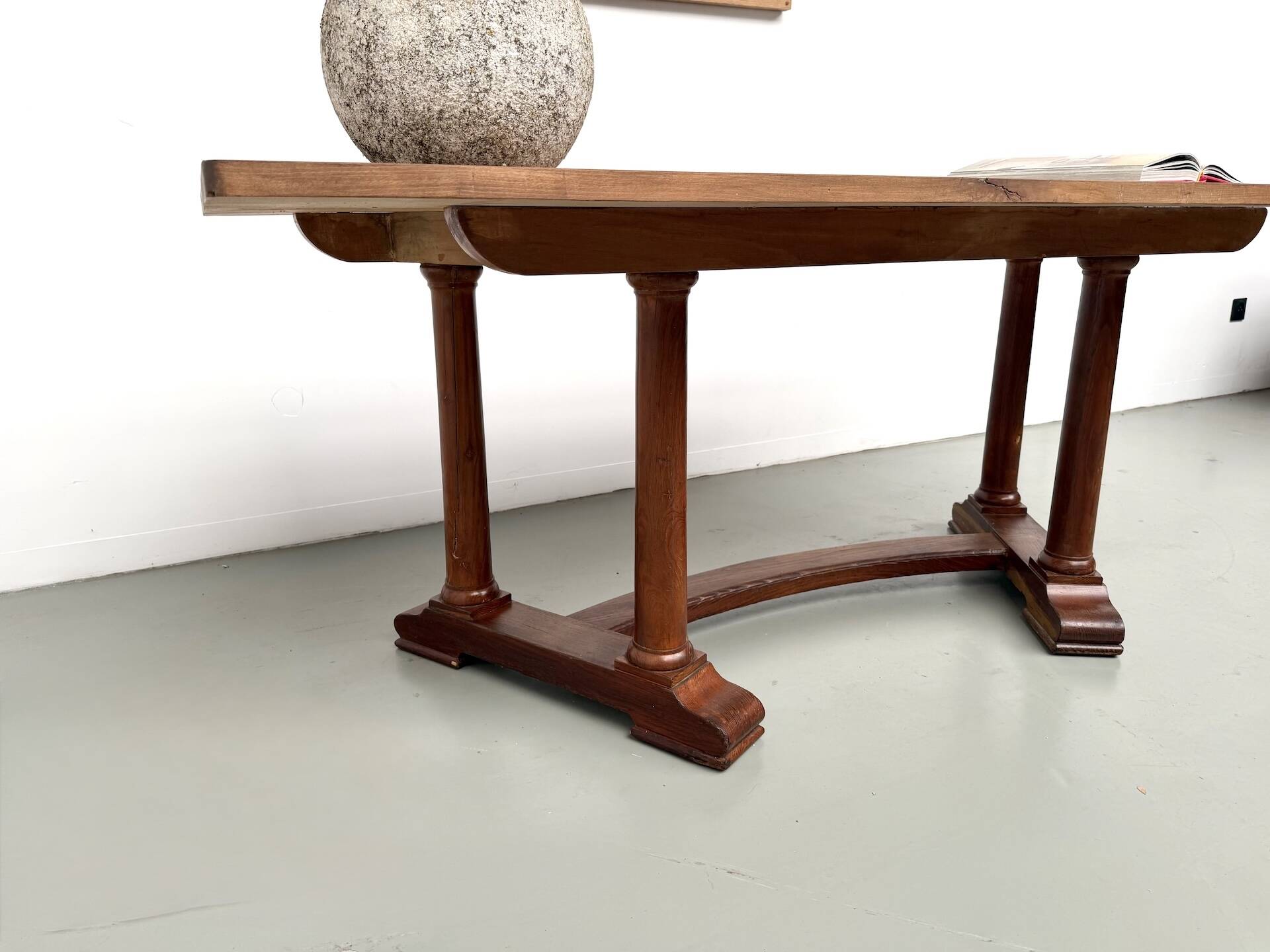 Art Deco dining table or desk in oak and beech – 1930s