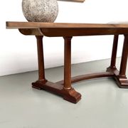 Table de repas ou bureau Art Déco en chêne et hêtre – Années 1930