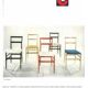 6 Superleggera dining chairs by Gio Ponti for Cassina, 1970’s