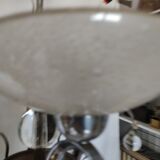 Old vintage chrome chandelier.