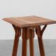 Art Deco tall oak wooden console or pedestal, France 1920s