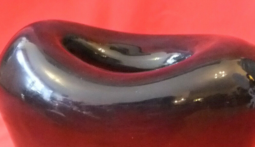 Old vase vintage design holmegaard glassware form brown heart