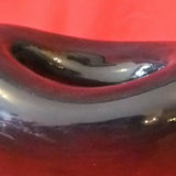 Old vase vintage design holmegaard glassware form brown heart